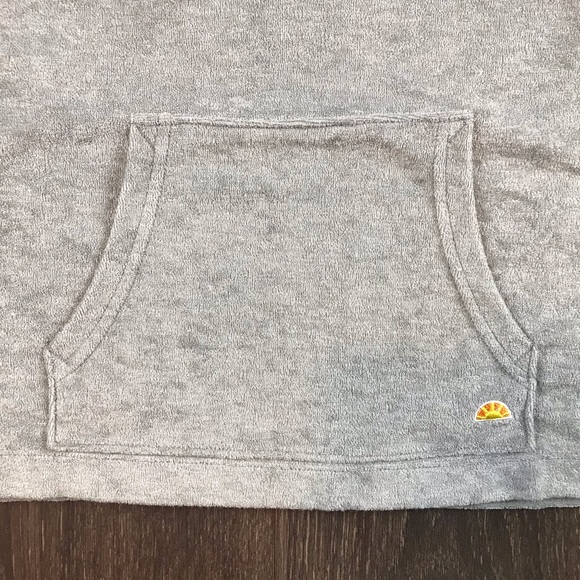 C&C California Women’s Retro Style Sheer Mesh Back Grey Sweatshirt Sz S UM4099C - Picture 9 of 13